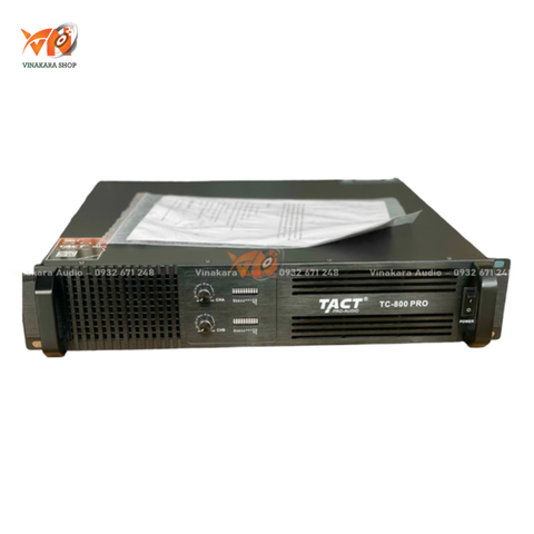 Cục đẩy công suất 2 kênh Tact TC-800 PRO ( 32 SÒ, 800W/1 kênh)