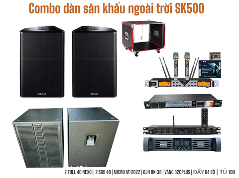 Dàn Âm Thanh Sân Khấu Ngoài Trời SK500, 4000w