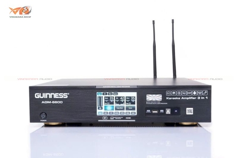 Amply 3 In 1  GUINNESS 3in1 ADM - 6600, 600w x 2CH 8ohm, COCQ, VAT
