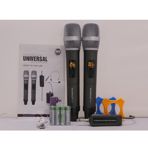 Micro karaoke không dây Shubole SL-8- Hát karaoke Nhẹ. Hút âm