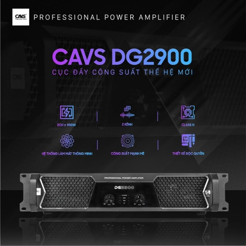 Đẩy Công Suất 2 Kênh CAVS DG2900