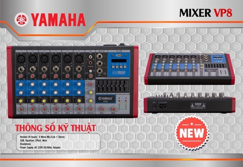 Mixer Yamaha VP8 ( 6 line )