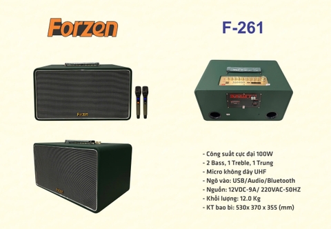 𝐋𝐎𝐀 𝐗Á𝐂𝐇 𝐓𝐀𝐘 MINI 𝐅𝐎𝐑𝐙𝐄𝐍 𝐅𝟐𝟔𝟏, 2 BASS 16, 350W, 2 MICRO UHF