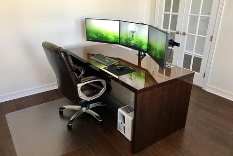 GIÁ TREO NGANG 3 MÀN HÌNH MÁY TÍNH ĐỂ BÀN S3 (20