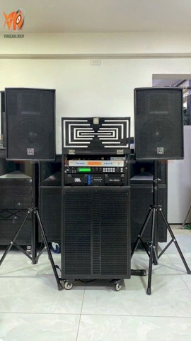 Combo dàn karaoke gồm 2 full 40 + 1 sub 50 + tủ âm thanh CB50240