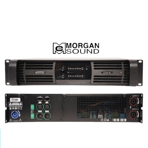 Main Đẩy Công Suất MORGAN SOUND D3.2+, 3000w x 2 Kênh 8ohm, nguồn xung