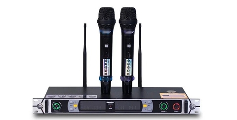 Micro không dây Shur UGX20 II - Micro UHF. Hút âm tốt, sóng micro ổn định. Hát karaoke nhẹ.