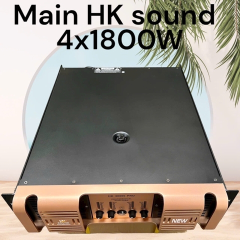 Cục đẩy công suất 4 kênh HKsound HK30000 PRO, 80 sò, công suất 1800w/1 kênhx4 kênh