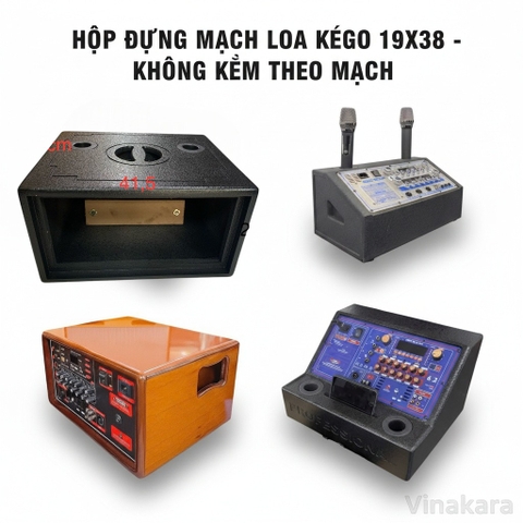 Hộp đựng mạch loa kéo 19x38 TM1838 ( Không Kèm Bo) - Phiên bản