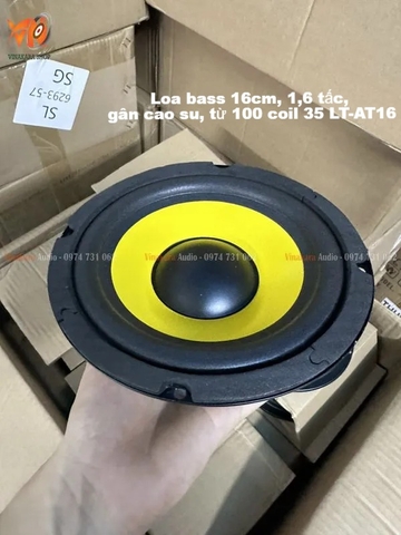 Loa bass rời 16 1,6 tấc, gân cao su, từ 100 coil 35 LT-AT16