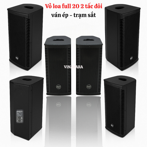 Vỏ loa full 20 đôi - 2 tấc đôi colum VF20-2TH, ván ép, trạm sắt