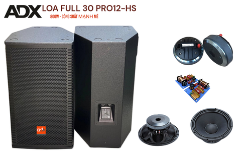 Loa full karaoke ADX 30 đơn, PRO12-HS, 600-1200W, công suất mạnh mẽ