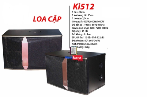 Loa karaoke Ki512 - Hàng nhập khẩu