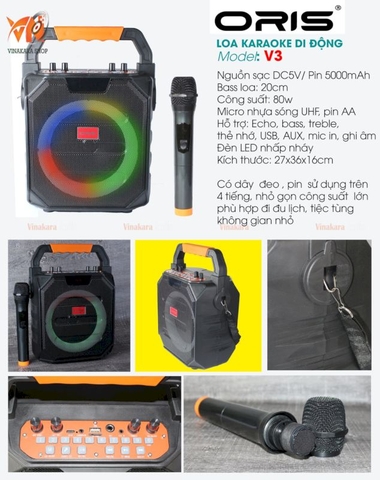Loa Karaoke di động Oris V3