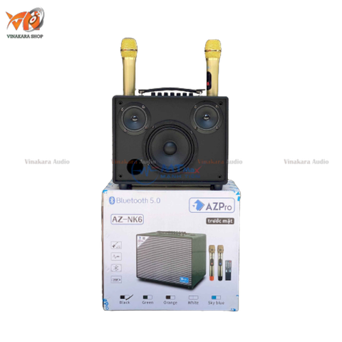 Loa kéo xách tay karaoke AZ NK6, (Bass 15cm, 150w, 2 micro)