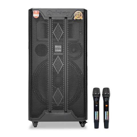Loa Kéo Di Động Arirang MK3 Max (Bass 40cm), 2 Micro UHF, Công suất : 800-1000W