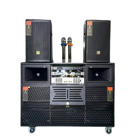 Loa kéo điện CB-54530, 3 bass, 2 bass 40 + 1 sub 50 + 2 loa full 30, 5000W