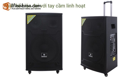 Loa kéo di động Nanomax SK-15A2. Công suất : 500W. Loa bass 4 tấc