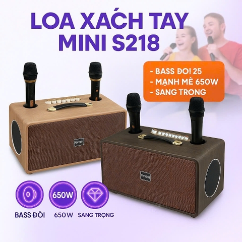 Loa kéo Soundbox 2 bass 25, 3 đường tiếng, công suất 650w, S218