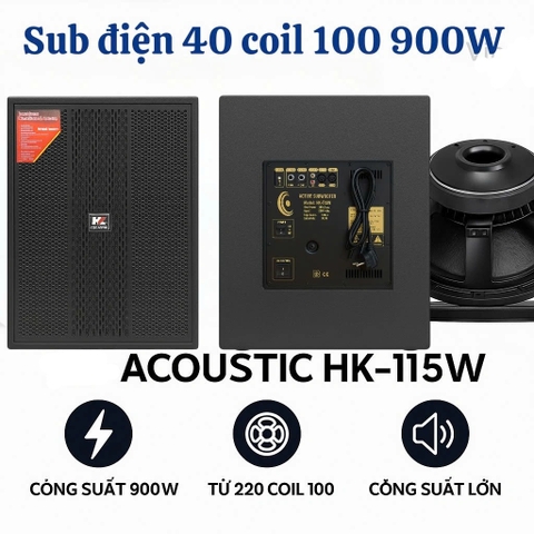 LOA SUB ĐIỆN 40 HK-ACOUSTIC, Công suất 900W , HK-115W