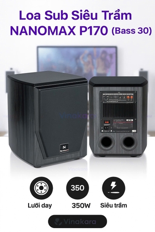 Loa sub siêu trầm Nanomax P170 (Bass 30)