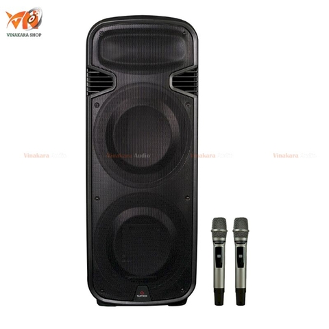 LOA SUMICO ON THE GO 215 BASS 40 CM X 2, CÔNG SUẤT 450W, PIN 8H, KÈM 2 TAY MIC