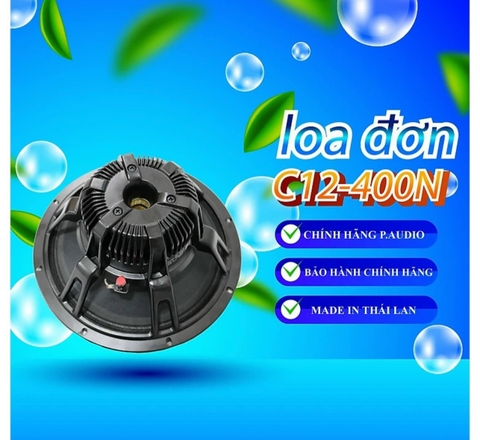Củ loa Bass rời 30, 3 tấc Thái Lan PAUDIO C12-400N, từ neo, hàng chính hãng