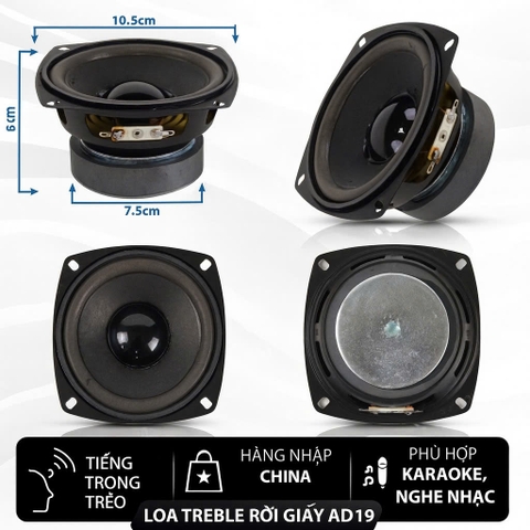 Loa Treble Rời Giấy, 4inch AD19