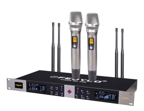 Micro không dây FEDYCO M-800 sự kiện, sóng khỏe, chính hãng