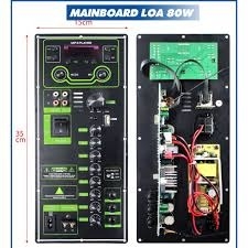 Mạch Board loa kéo công suất loa đơn - KT15x35 cm