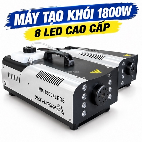 Máy phun tạo khói FOGGER 1800W ,Bản có 6 8 bóng đèn led