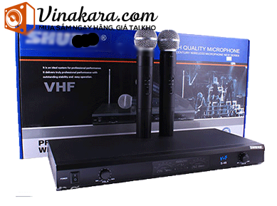 Micro Karaoke Không Dây Shur VHF-S48