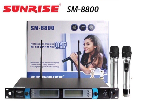 Micro không dây Sunrise SM-8800, chống hú AF