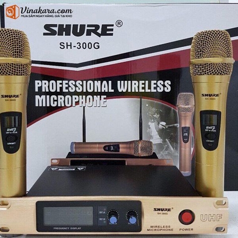 MICRO SHURE KARAOKE KHÔNG DÂY SH-300G