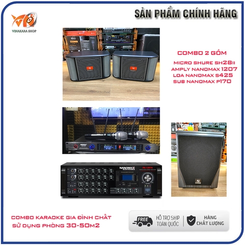 Combo dàn karaoke GD2022 pro gia đình hay, chính hãng nanomax, BH 12 tháng