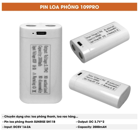 Pin loa phóng thanh 109Pro