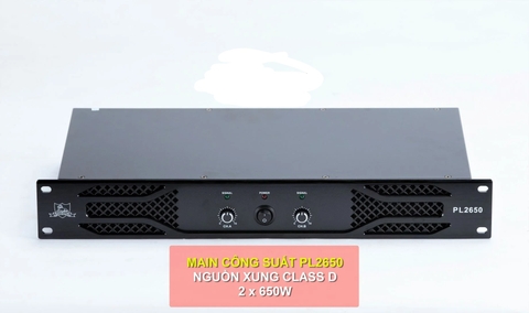 Cục đẩy công suất 2 kênh Shidun PL2650 - 2x650W - nguồn xung