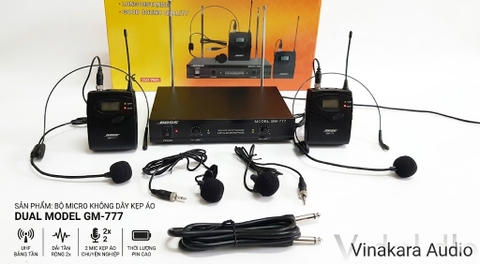 MIC Đeo Tai Không Dây Boss QM-777 – Âm Thanh Rõ Nét, Sóng Ổn Định, Chuyên Dùng Giảng Dạy & Sự Kiện