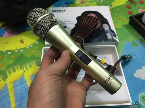Micro Karaoke Có Dây Shur KSM9, hàng nhập khẩu loại 1