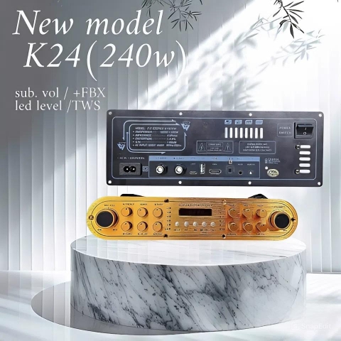 Mạch loa kéo K24 , Công suất RMS: 120W + 120W (tổng 240W)