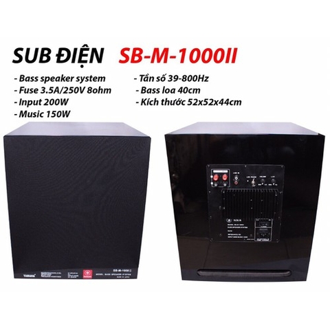 Sub Điện YAMAHA SM-M-1000II- 4 Tấc- Hàng nhập khẩu