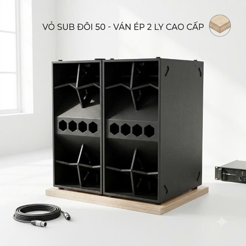 Vỏ loa sub hơi 50 đơn 50 đôi NEW