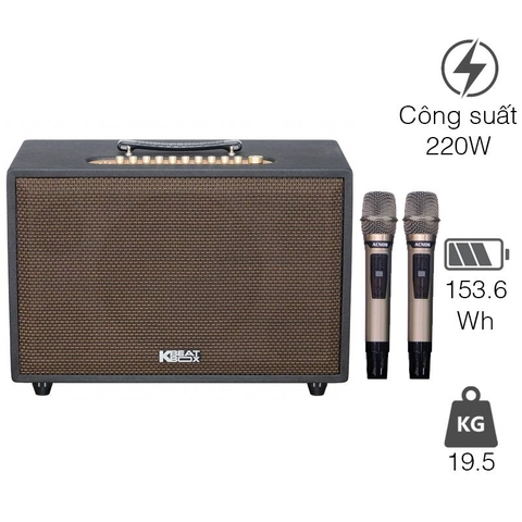 Loa Acnos CS3800 Pro, Bass 25cm ,Công suất 220w
