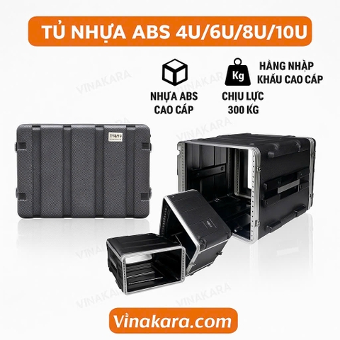 Tủ rack âm thanh ABS chuyên dụng AV 6U | Tủ Nhựa ABS cao cấp
