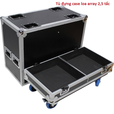 Tủ đựng case loa array 2,5 tấc, case monitor 30,  tủ đựng 2 loa TCS25-AR