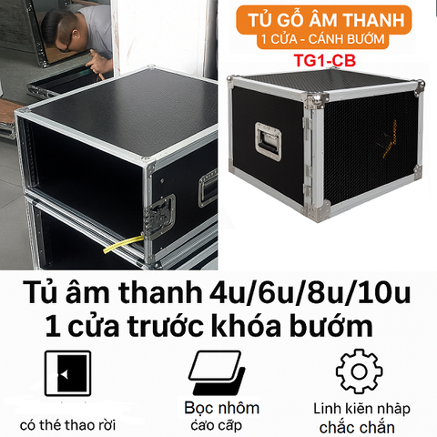 Tủ Gỗ Âm Thanh TG1-CB 4u 6u, 8u, 10u ,1 Cửa Khóa  - Phân Loại