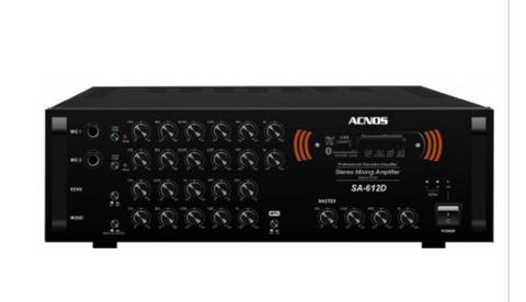 Ampli Acnos SA-612D. Công suất tối đa: 600W/4Ohm- 12 bóng bán dẫn điện Toshiba