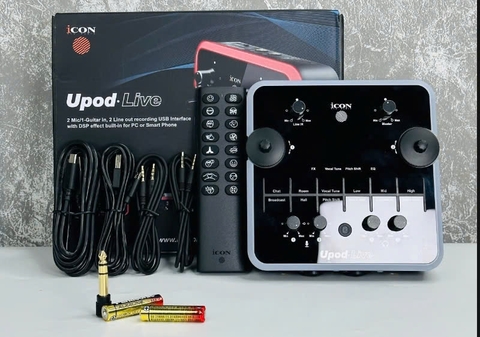 Soundcard livestream Icon Upod Live chuyên nghiệp chính hãng