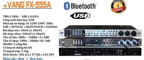 Vang cơ JA-555 chính hãng Bluetooth + Optical cao cấp