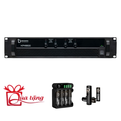 Cục đẩy công suất 4 kênh DB Acoustic KP4900, 4 kênh x 900w8ohm, 1300w 4ohm